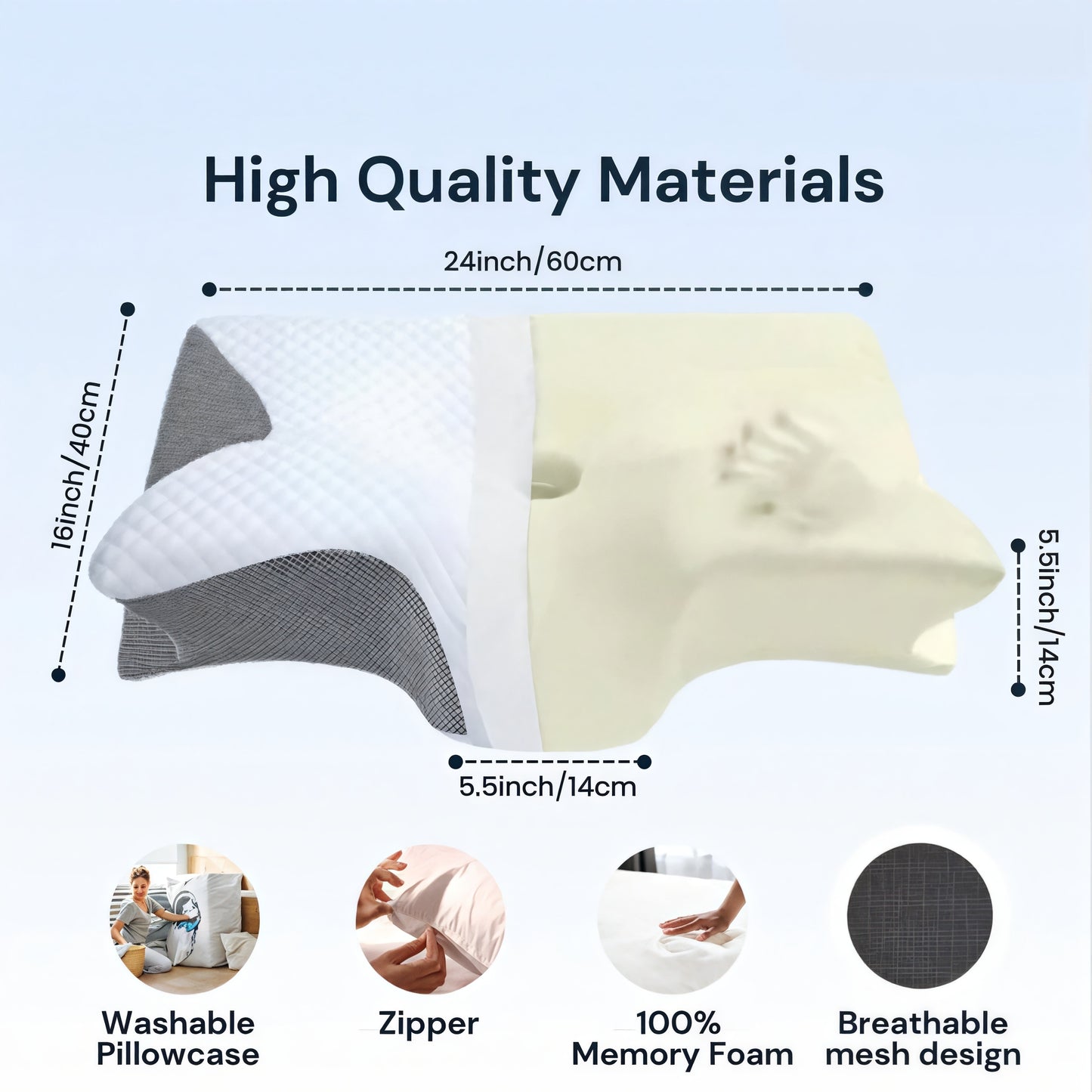 Cloud Pillow – Ergonomic Design for Better Sleep