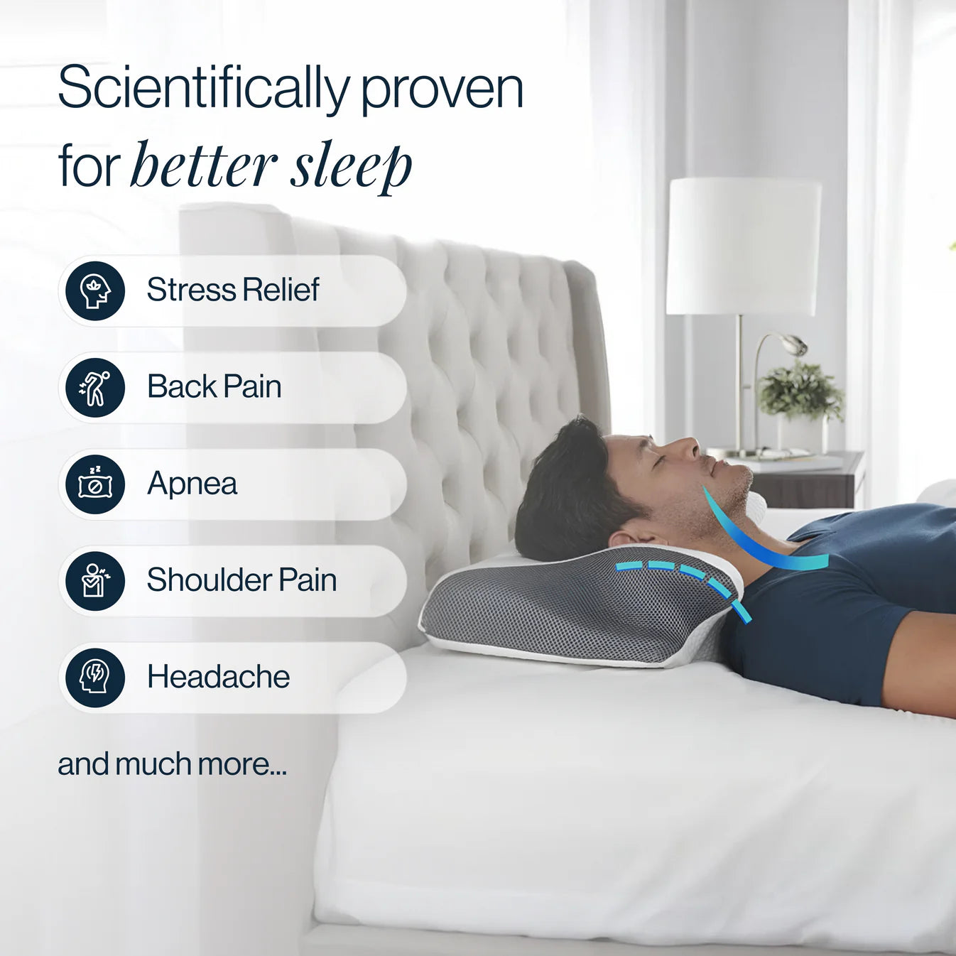 Cloud Pillow – Ergonomic Design for Pain Relief & Better Sleep