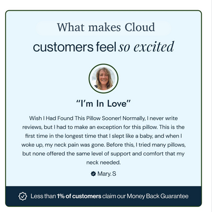 Cloud Pillow – Ergonomic Design for Pain Relief & Better Sleep